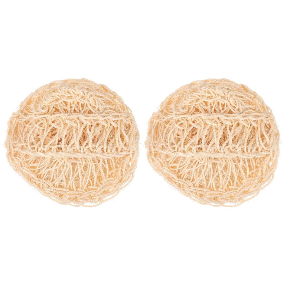 2 Pcs Sisal Bath Brush Man Bathing Accessories Scrubber for Body