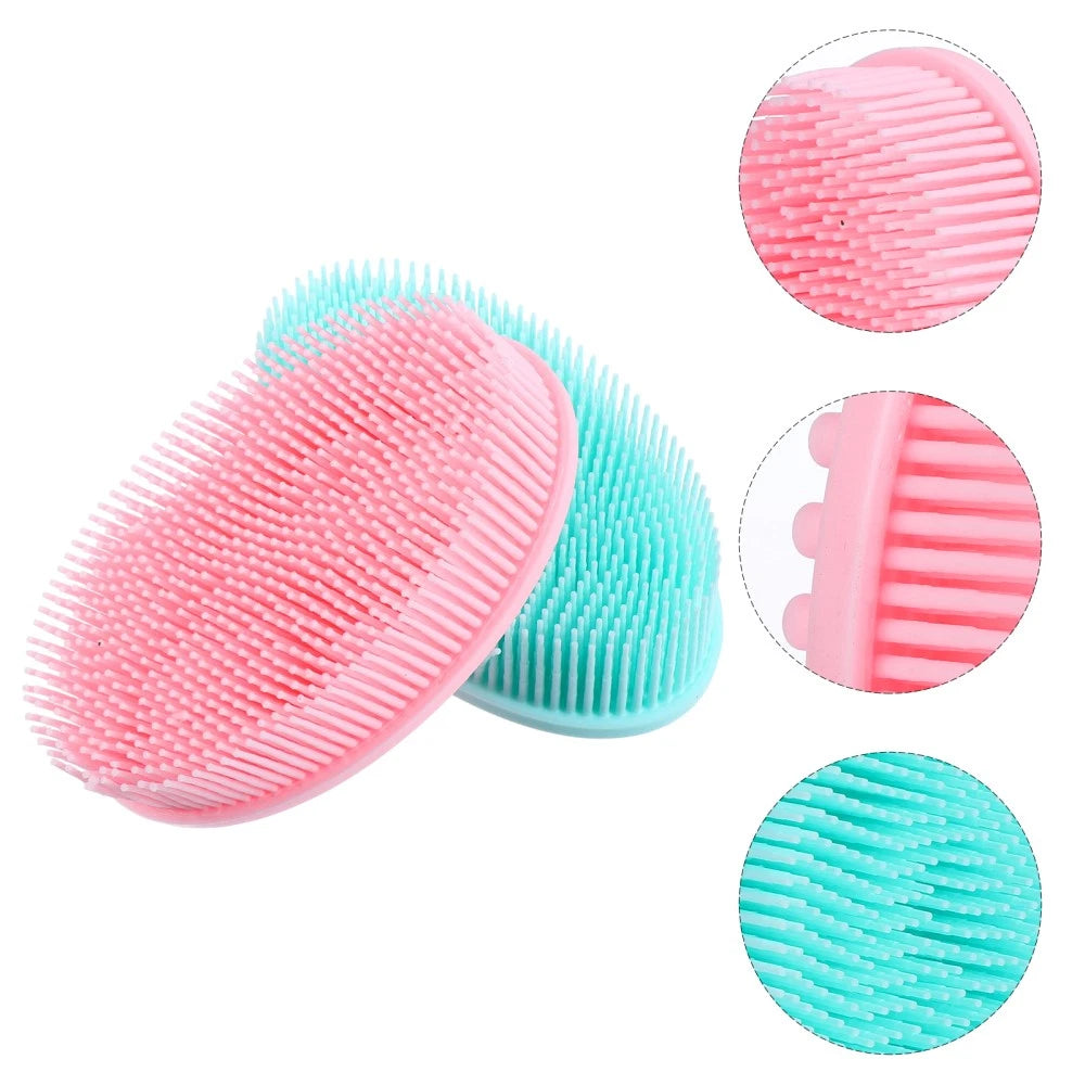 2 Pcs Bath Brush Body Scrubbers Baby Cleaning Brushes for Household