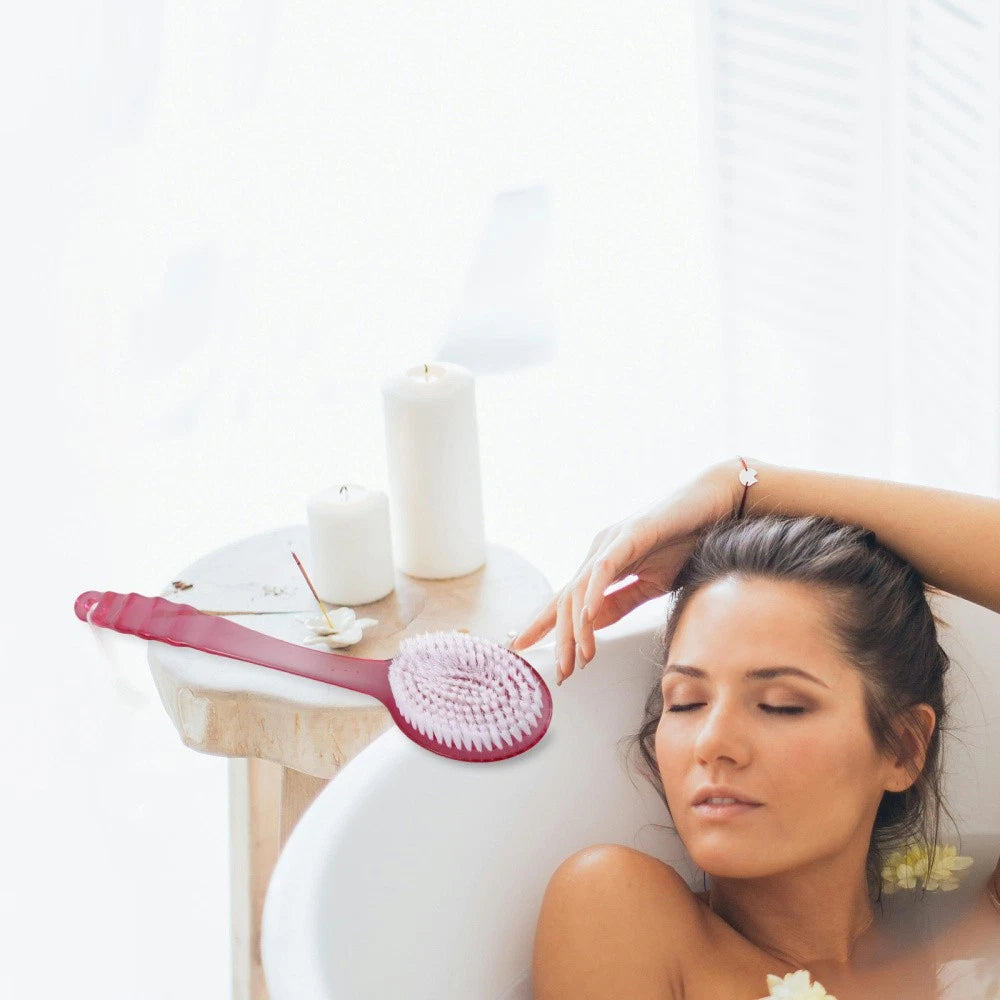 3 Pcs Bath Brush Loofah Exfoliating Body Scrubber Back Scratcher for Men