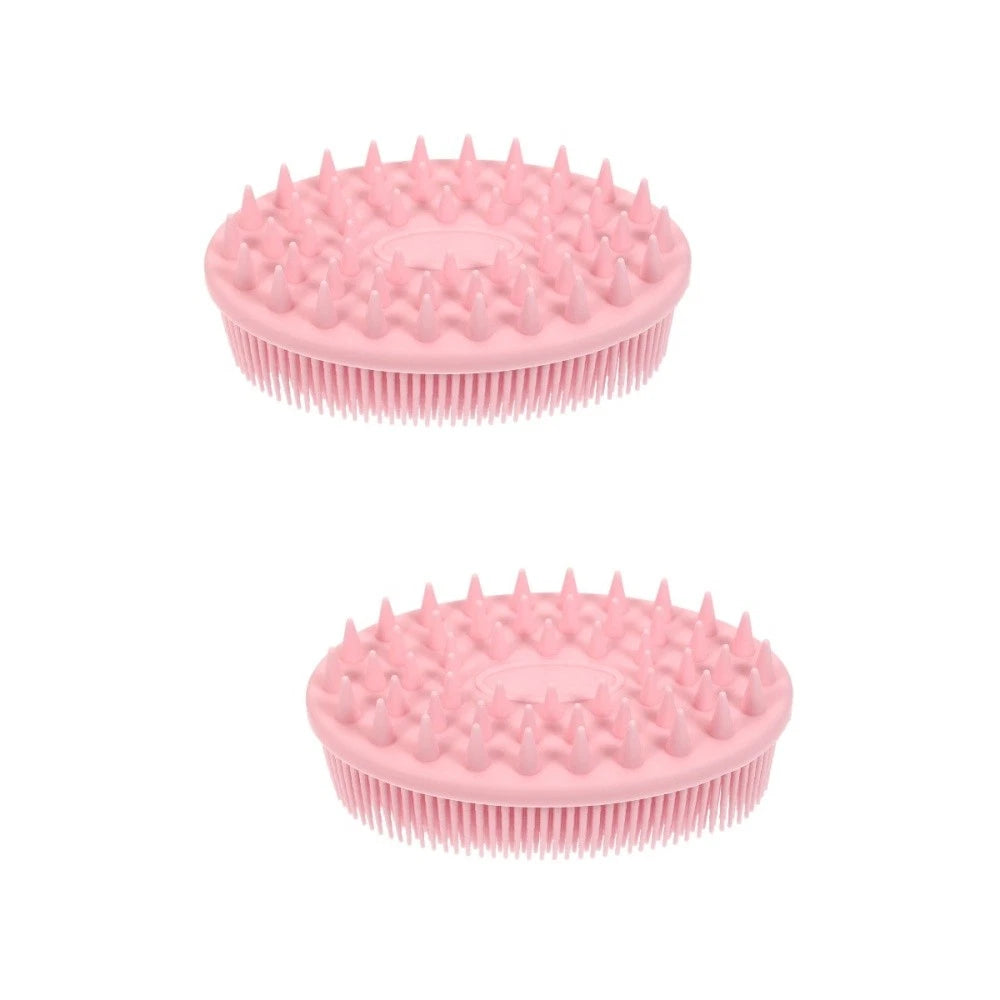 2 Pack Silicone Bath Brush Scrubbers Brushes for Shower