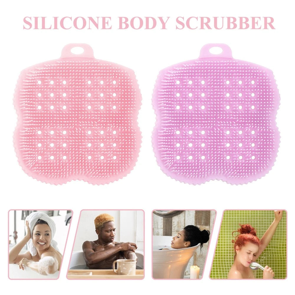 2 Pcs Scrub Brush Body Scrubber Exfoliator Skin Bath Brushes Exfoliating