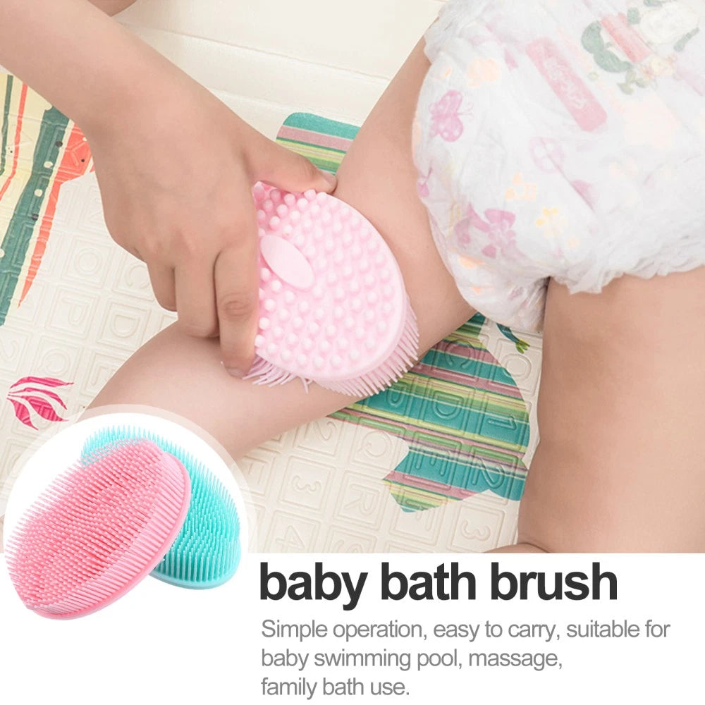 2 Pcs Bath Brush Body Scrubbers Baby Cleaning Brushes for Household