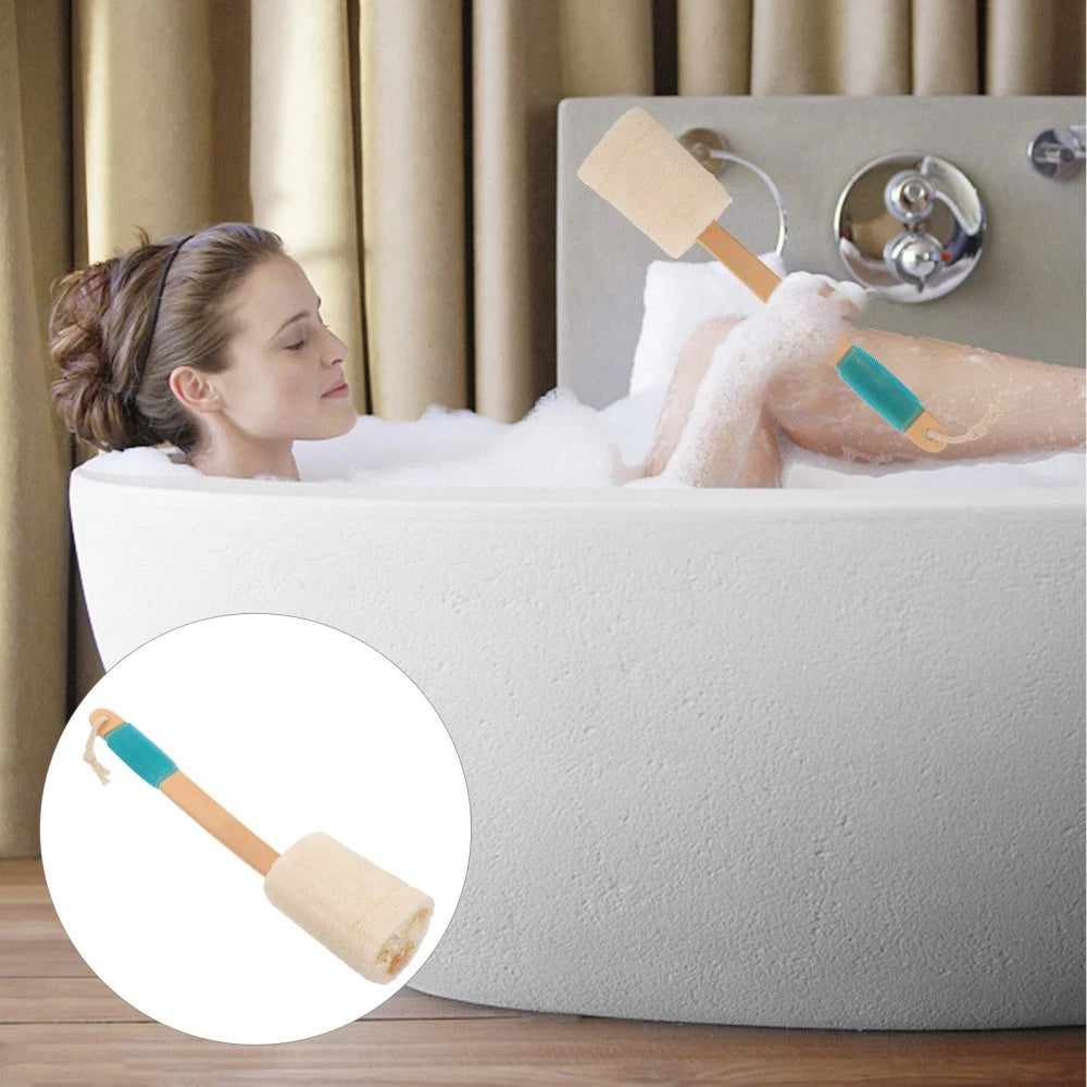 Anti-slip Silicone Bath Brush Body Scrubber Exfoliator Back Scratcher