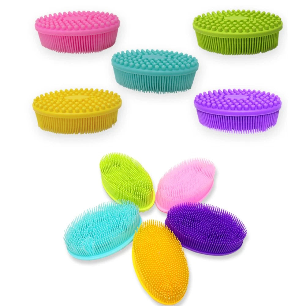2 Pcs Bath Brush Body Scrubbers Baby Cleaning Brushes for Household