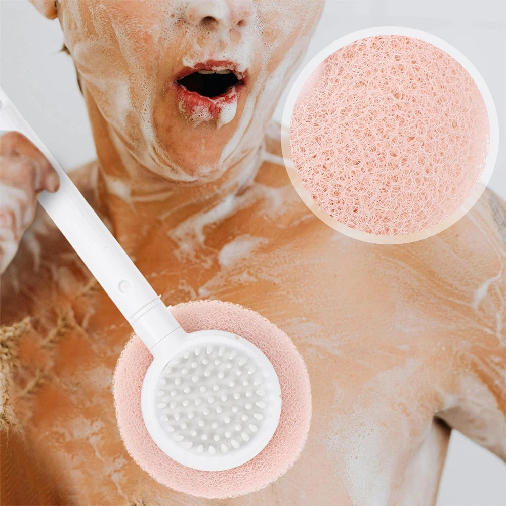 2 Pcs Bath Brush Sponge Man Back Washer for Shower Women Scrubber