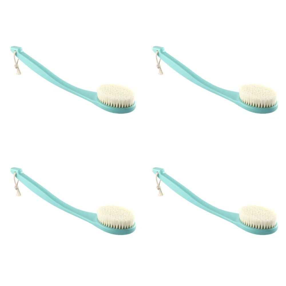 4pcs Body Cleaning Brush Long Handle Bath Brush Shower Foaming Brush Body