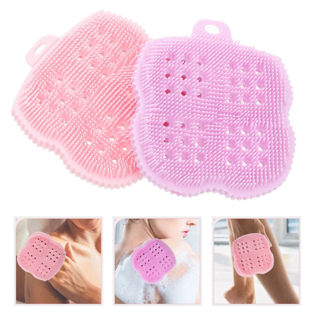 2 Pcs Scrub Brush Body Scrubber Exfoliator Skin Bath Brushes Exfoliating