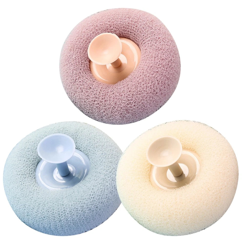 3 Pcs Bath Brush Miss Body Scrubbers Shower Exfoliator Ball Reusable