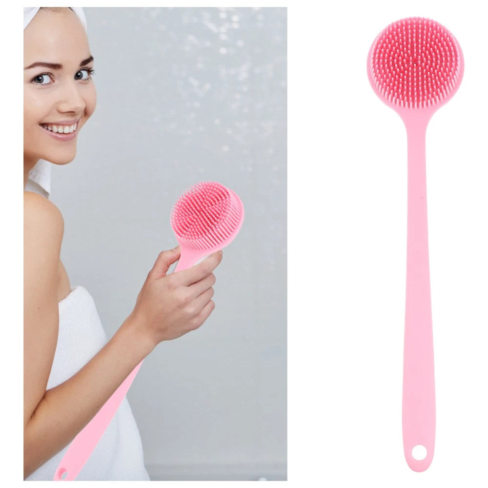 2 Count Bath Brush Elderly Baby Bathing Brushes Women Back Exfoliator