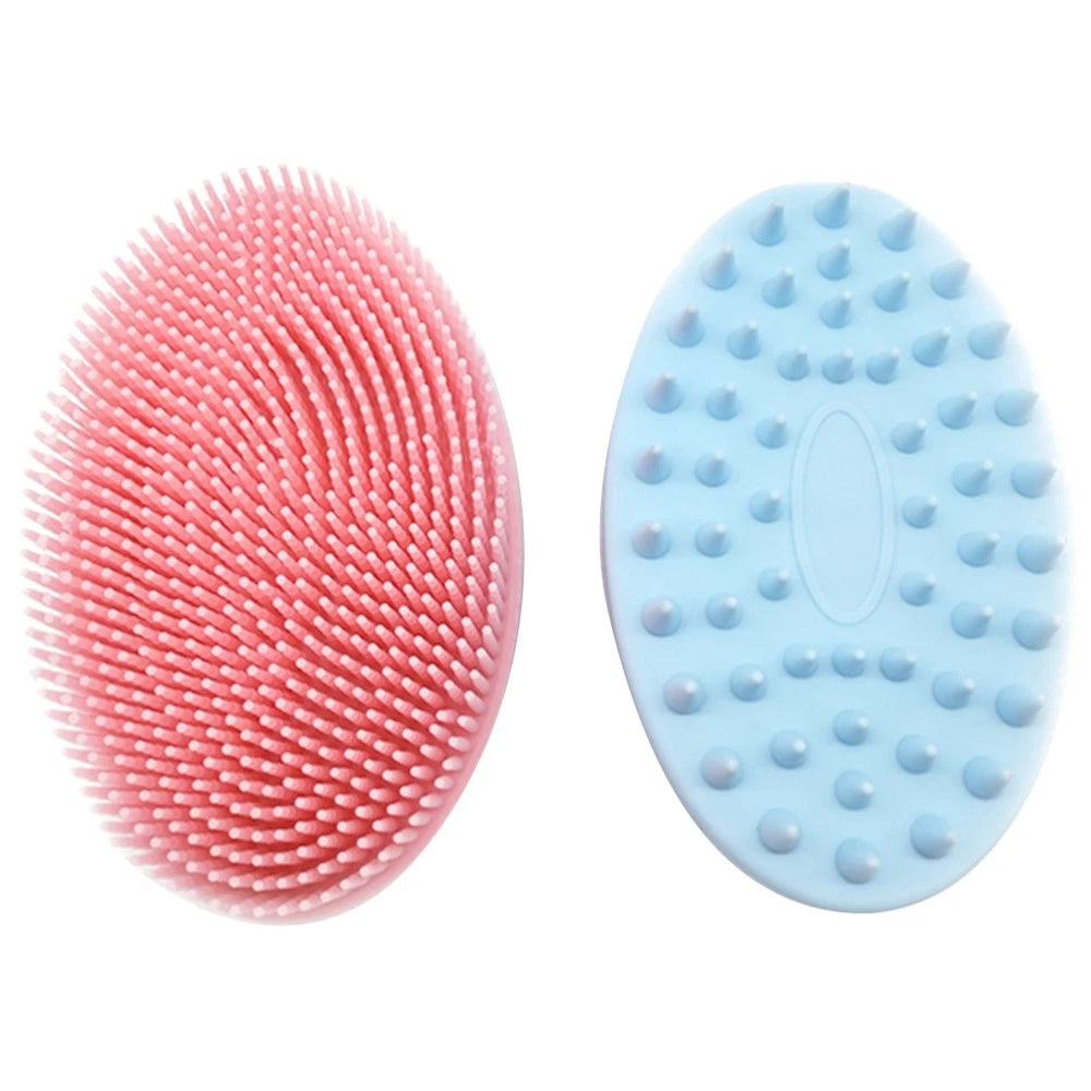 2 Pcs Bath Brush Baby Shower Body Scrubber Multifunctional Double-sided