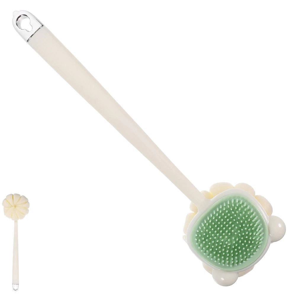 Household Shower Brush Back Scrubber Bath Handle Brush for Skin Exfoliating
