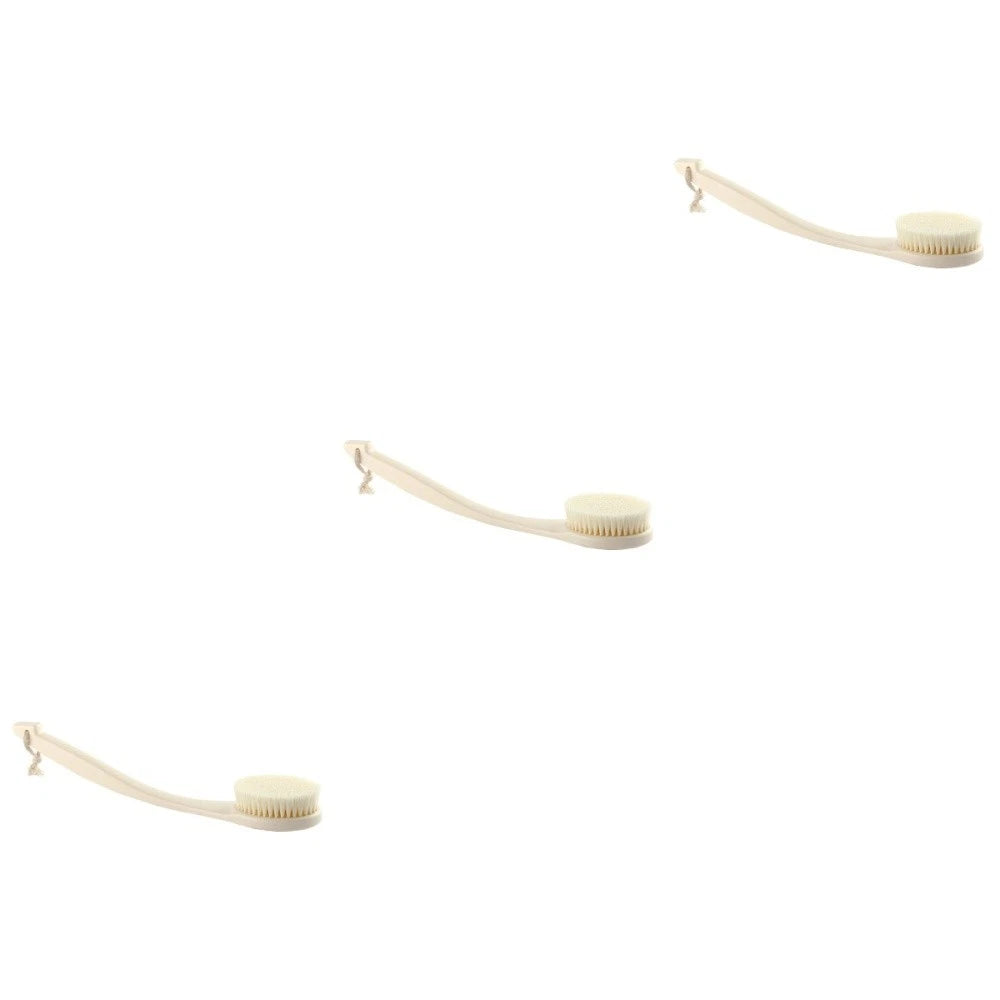 3 Pieces Bath Brush Multi-functional Exfoliating Shower Scrubber