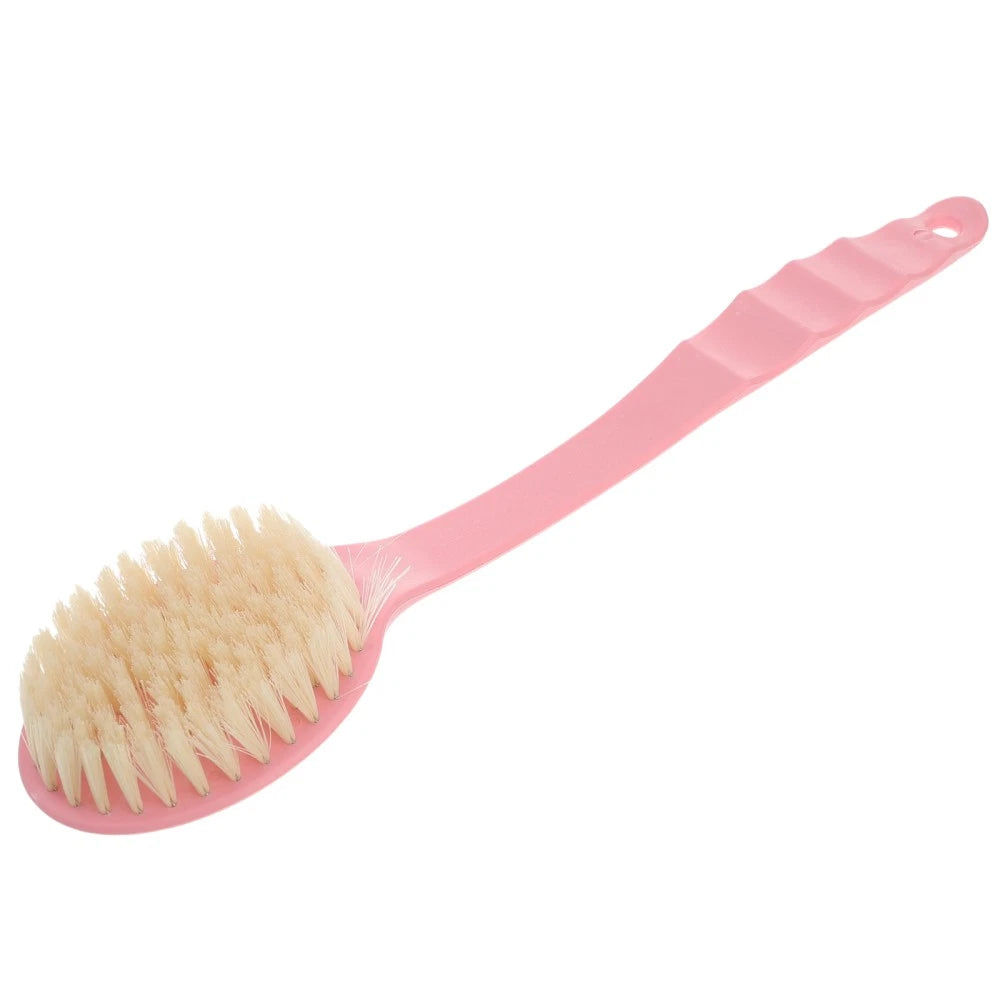 34 cm Long Handle Bath Brush Soft Bristle Back Scrubber for Shower Bathing