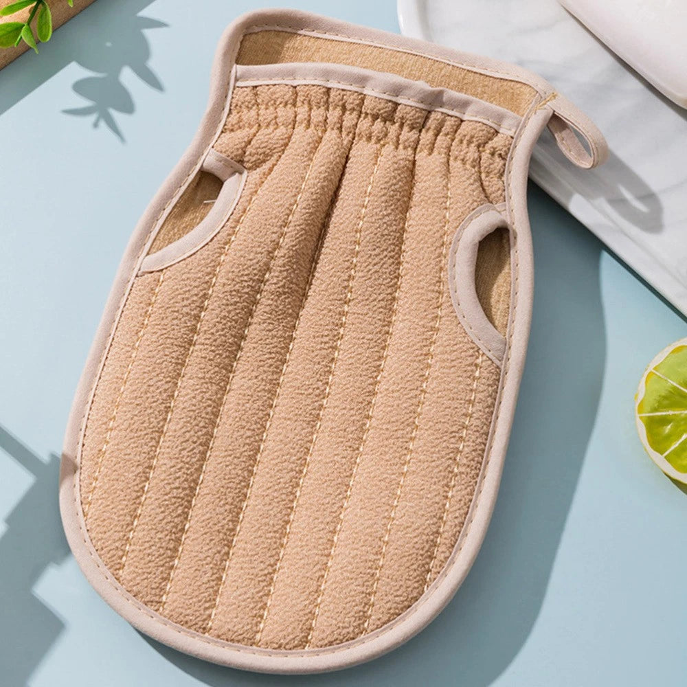 3 Pcs Bath Towel Set Body Brushes for Shower Gloves Exfoliating Work