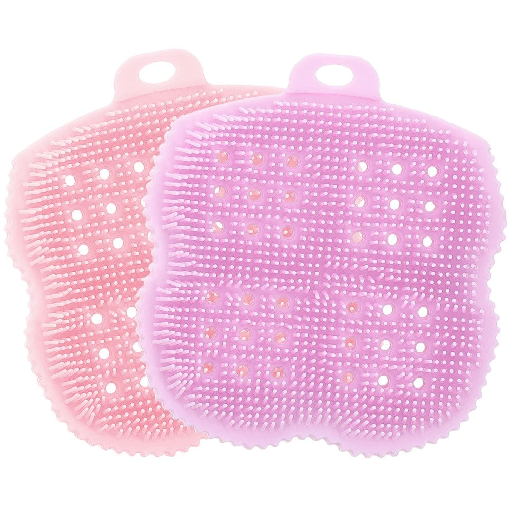 2 Pcs Scrub Brush Body Scrubber Exfoliator Skin Bath Brushes Exfoliating