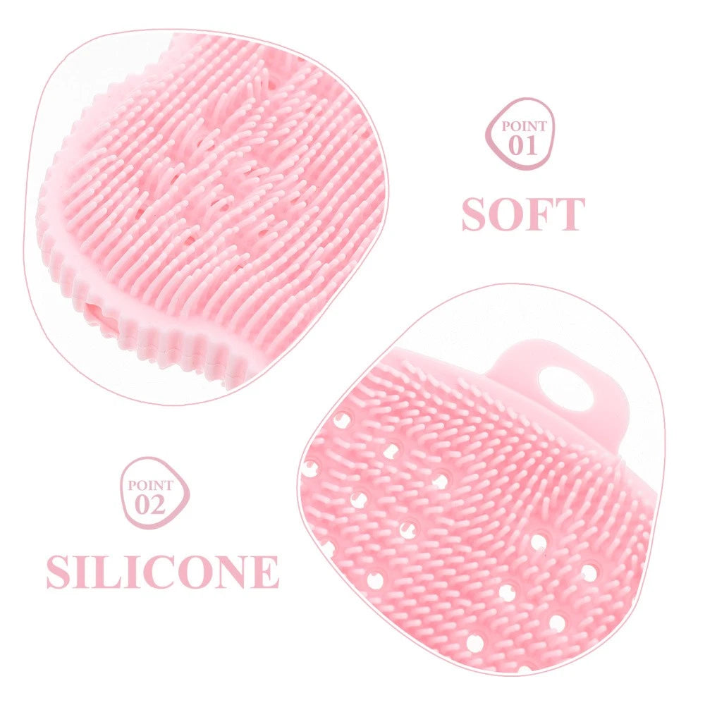 2 Pcs Scrub Brush Body Scrubber Exfoliator Skin Bath Brushes Exfoliating
