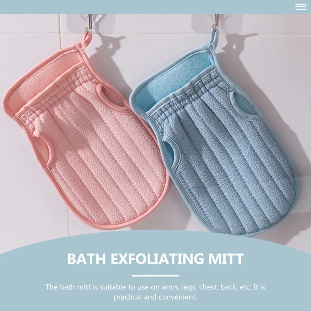 3 Pcs Bath Towel Set Body Brushes for Shower Gloves Exfoliating Work