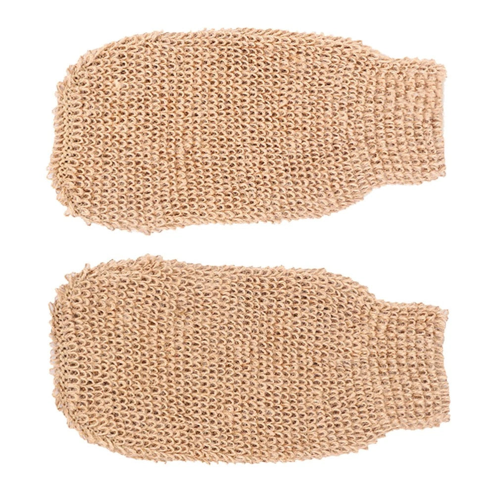 2Pcs Bath Glove Exfoliating Body Scrub Mitts for Deep