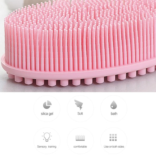 2 Pcs Bath Brush Body Scrubbers Baby Cleaning Brushes for Household
