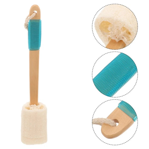 Anti-slip Silicone Bath Brush Body Scrubber Exfoliator Back Scratcher