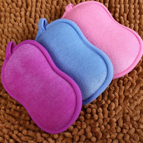 4 Pcs Baby Shower Cloth Bath Washcloth Toddler Newborn Shower Brush