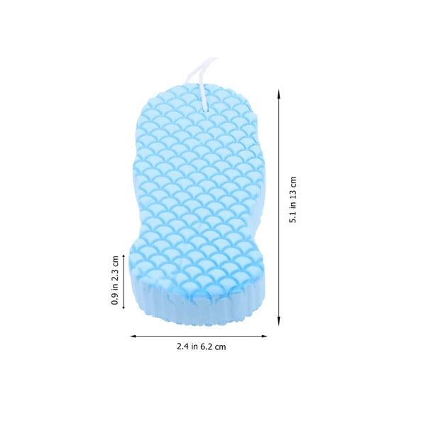 2 Pack Baby Bath Sponge Man Toddler Back Scrub Brush Cleaning Scrubber Bathing