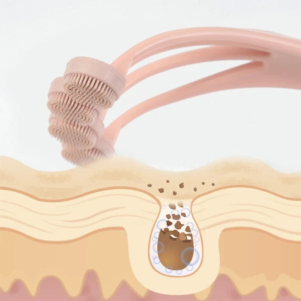 2 Pcs Bath Brush Suit Back Scrubber Shower Body Scrubbers Exfoliating Tool