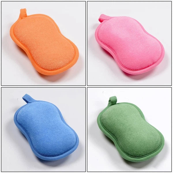 4 Pcs Baby Shower Cloth Bath Washcloth Toddler Newborn Shower Brush