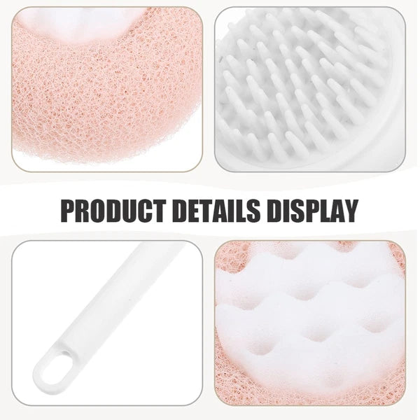 2 Pcs Bath Brush Sponge Man Back Washer for Shower Women Scrubber