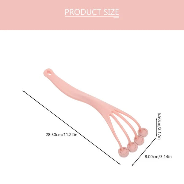 2 PCS Exfoliating Bath Brush Shower Back Scrubber Long Handle for