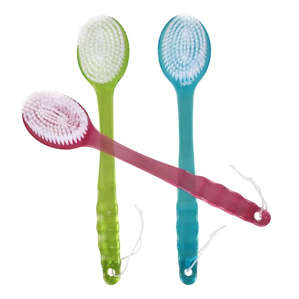 3 Pcs Bath Brush Loofah Exfoliating Body Scrubber Back Scratcher for Men