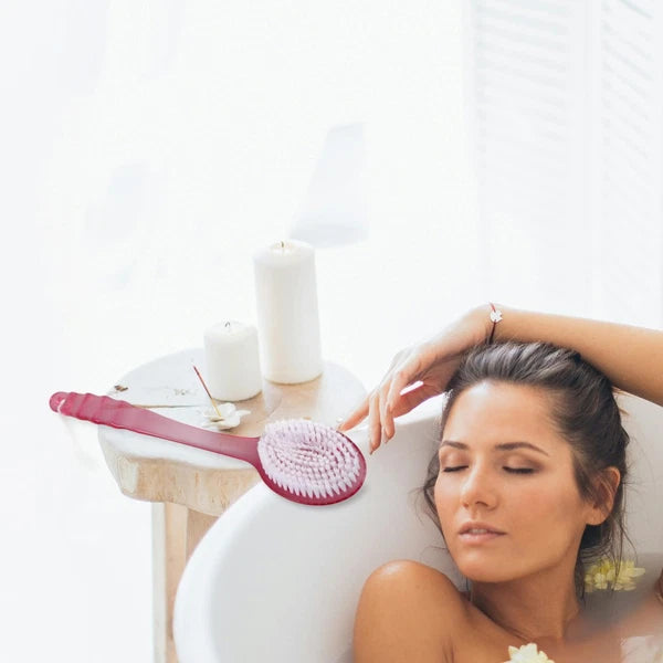 3 Pcs Bath Brush Multi-functional Exfoliating Loofah Body Scrubber