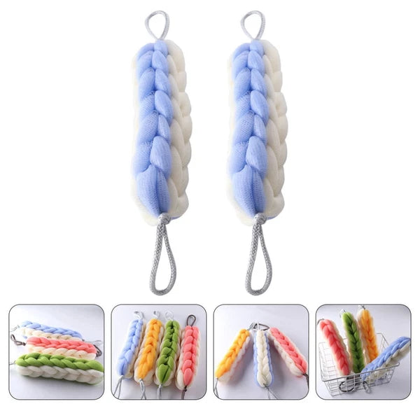 2 Pcs Bath Bar Back Scrubber Miss Man Shower Brush Exfoliating Body