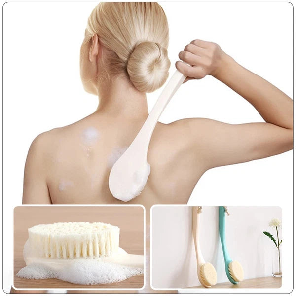 3 Count Bath Brush Child Shower Scrubber Multi-functional Exfoliating Back