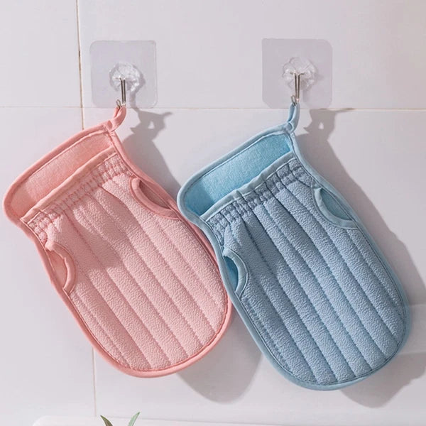 3 Pcs Bath Towel Set Body Brushes for Shower Gloves Exfoliating Work