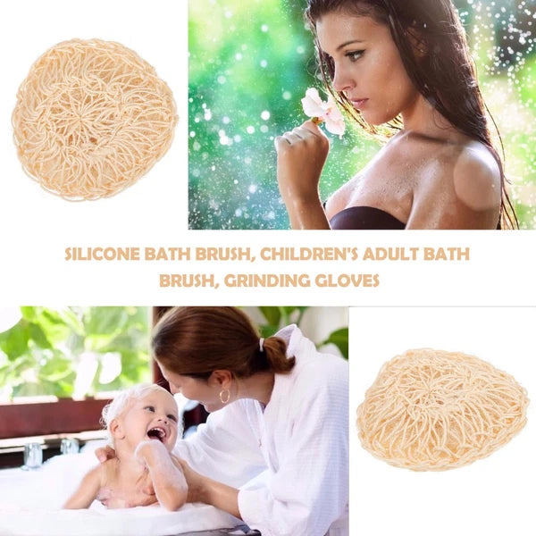 2 Pcs Sisal Bath Brush Supplies Mother Body Scrubber Bathing Accessories