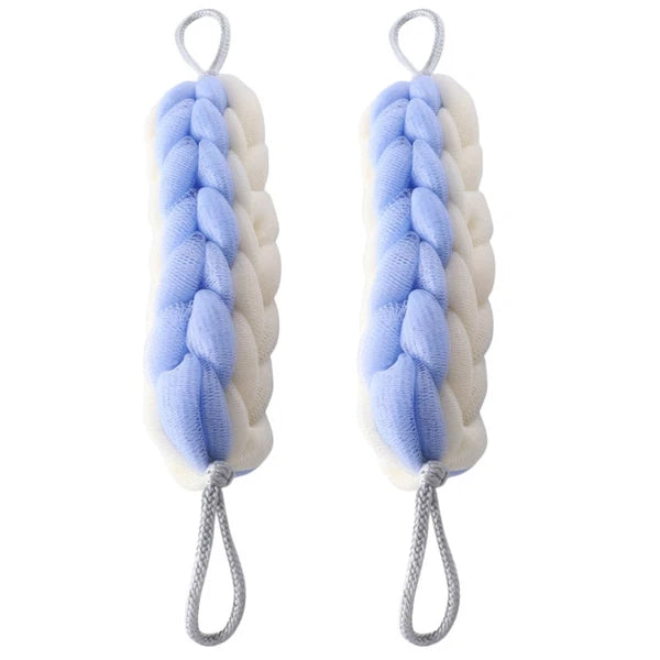 2 Pcs Bath Bar Back Scrubber Miss Man Shower Brush Exfoliating Body