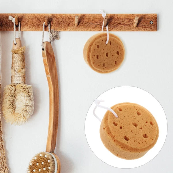 4 Pcs Bath Sponge Children's Bathing Tool Round Brush Skin Exfoliator for Body