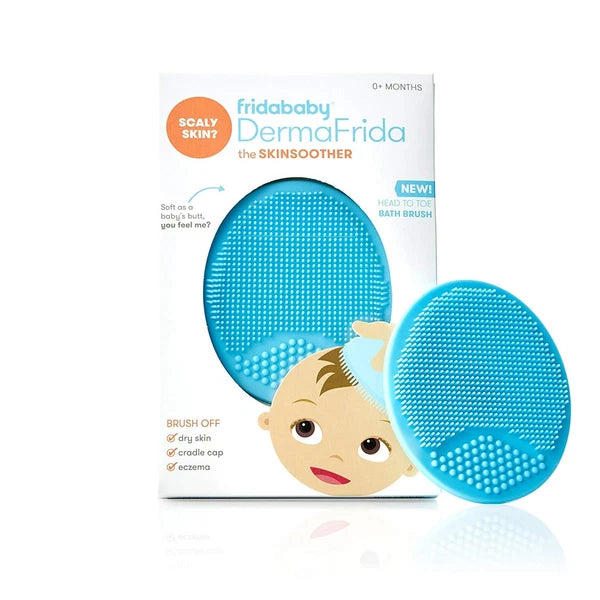 Frida Baby DermaFrida the SkinSoother Baby Bath Brush: Cradle Cap Brush for
