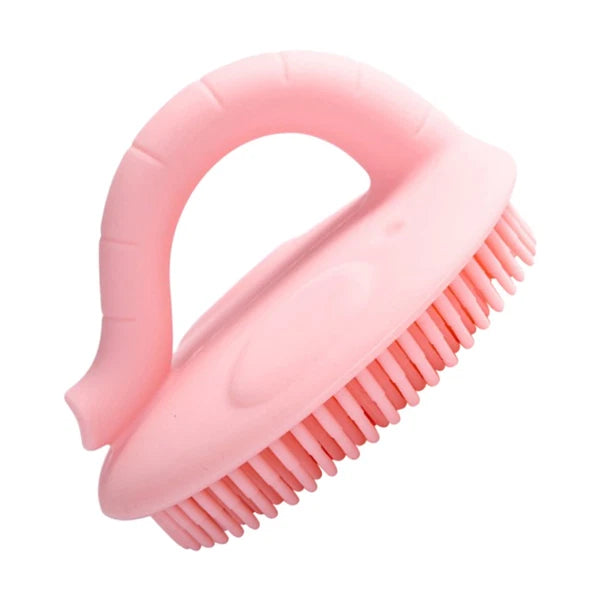 2 pcs Baby Bath Brush Silicone Handheld Infants Shower Brush Portable Bath