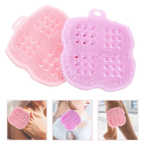 2 Pcs Scrub Brush Body Scrubber Exfoliator Skin Bath Brushes Exfoliating