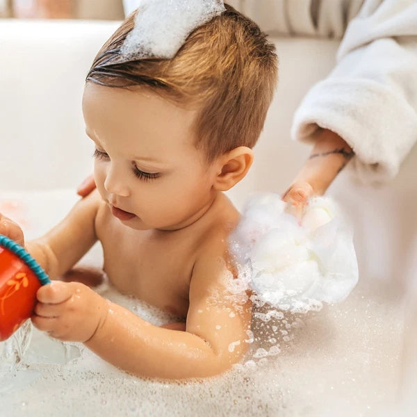 2 Pcs Bath Ball Baby Exfoliating Sponge Brush Body Exfoliator Scrubber for