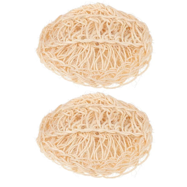 2 Pcs Sisal Bath Brush Man Bathing Accessories Scrubber for Body