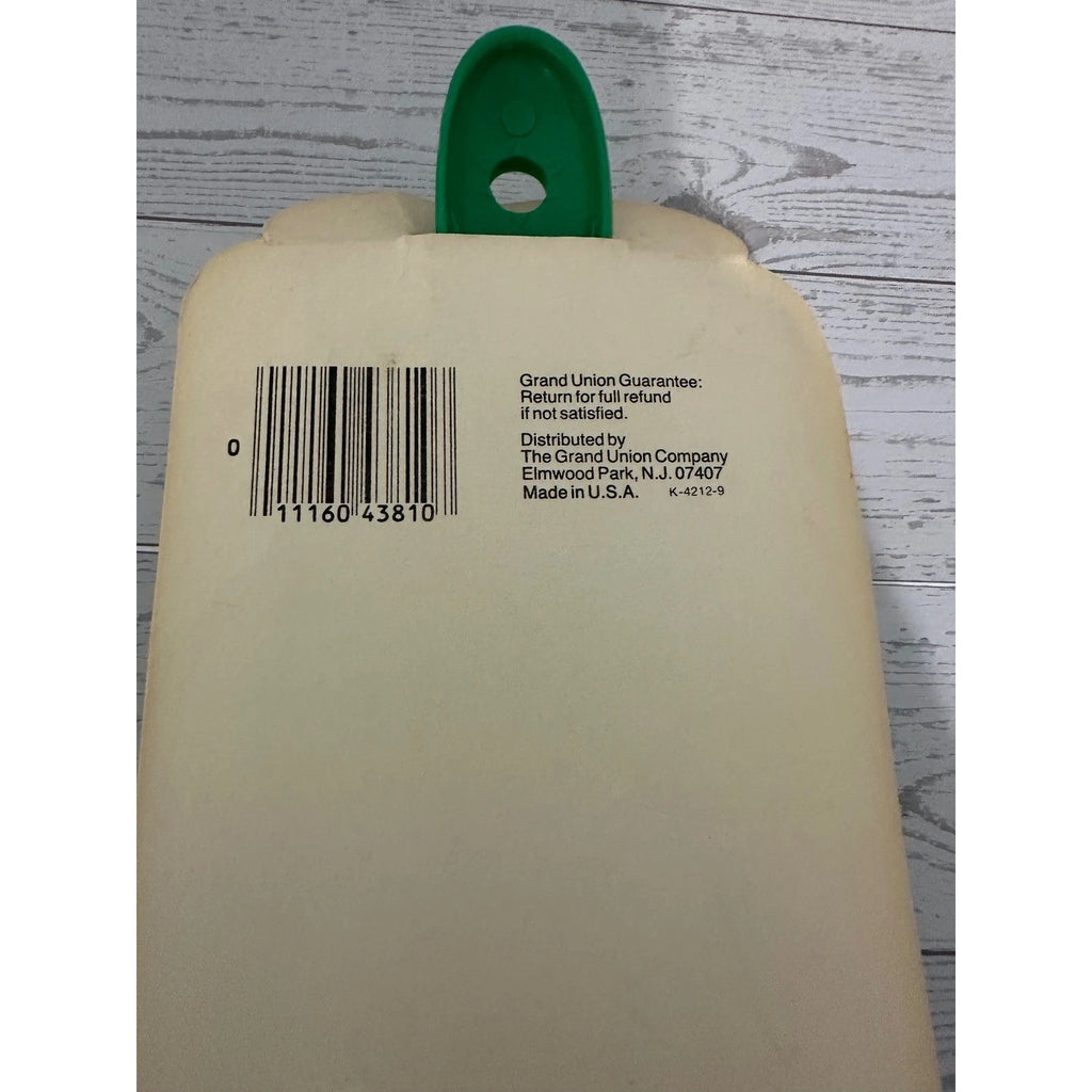 Vintage Grand Union Body Brush Green Long Handle New Old Stock Bath Shower