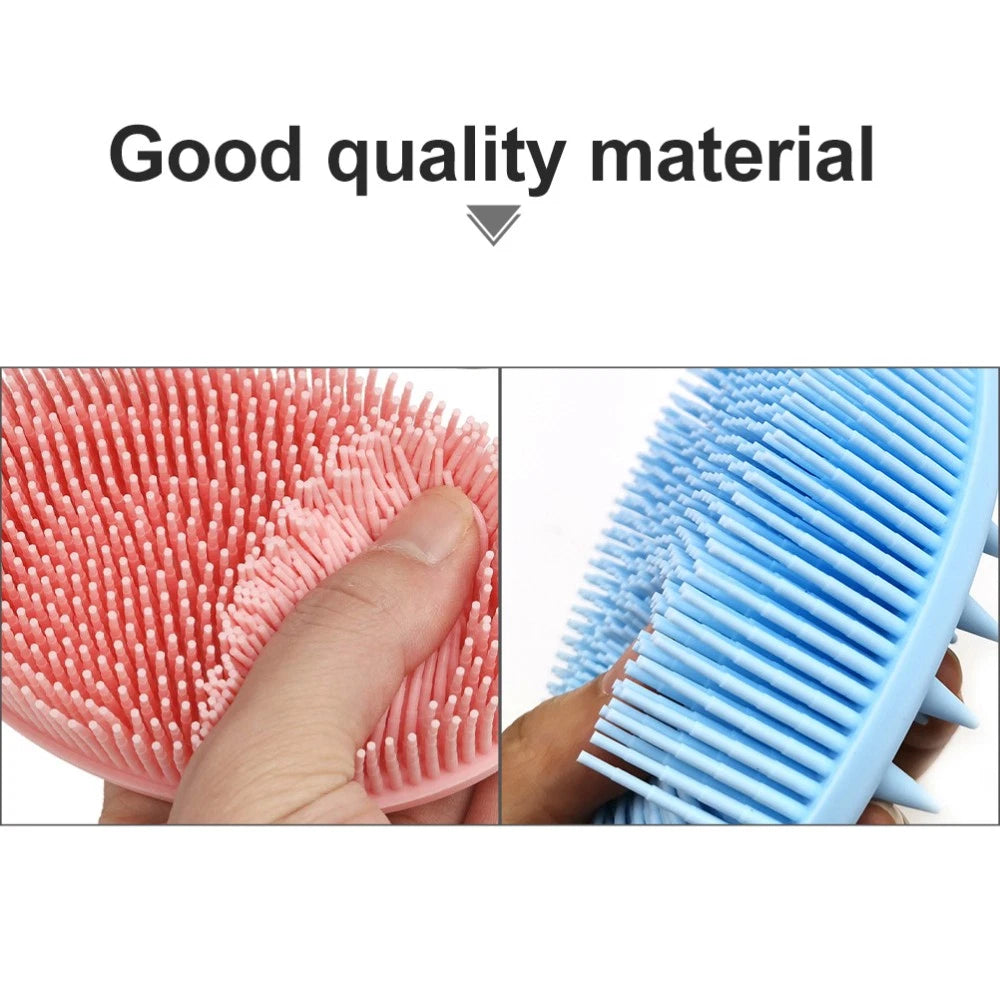 2 Pcs Bath Brush Baby Shower Body Scrubber Multifunctional Double-sided