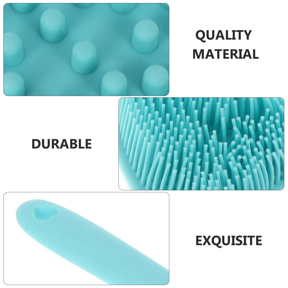 Heart-shaped Bath Brush Man Long Handle Scrubber Silicone Bathing