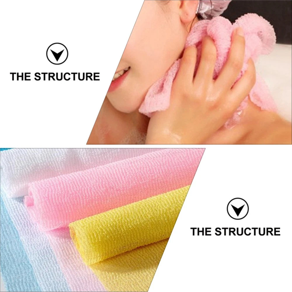 8 Pcs Body Brushes for Shower Sponge Exfoliating Scrubber Bath Back