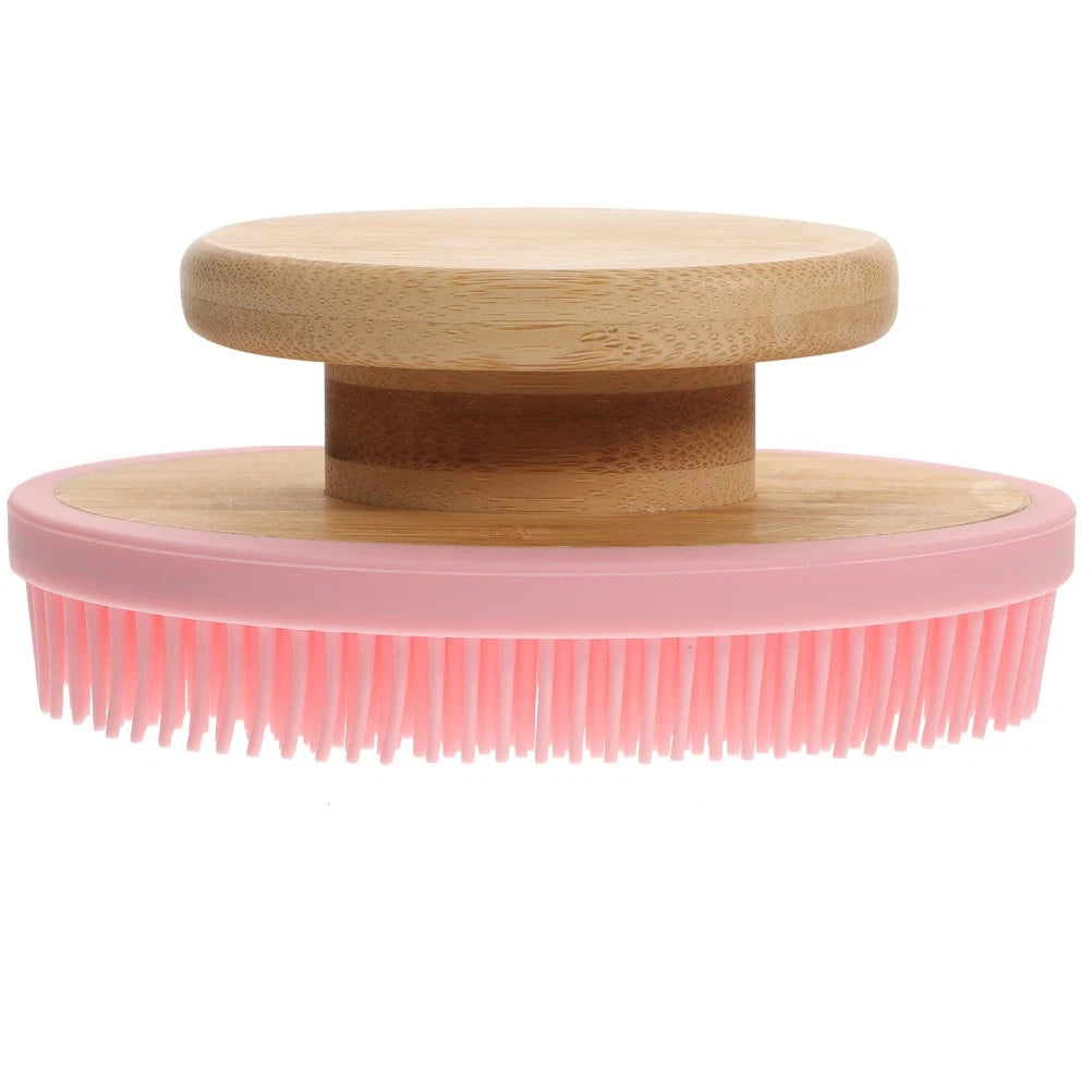 Skin-friendly Silicone Shower Scrubber Portable Bathing Brush Body Massage