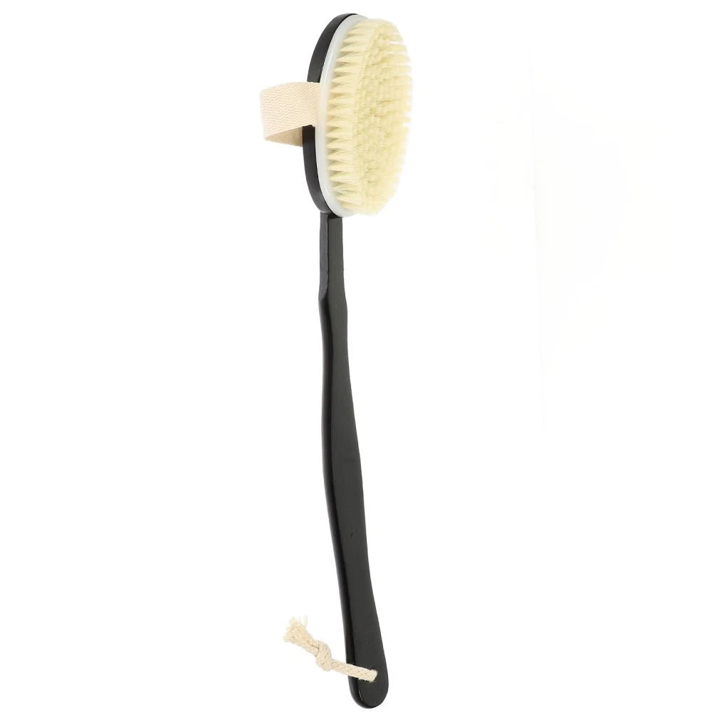 Bend Handle Bath Brush Body Exfoliator for Back Scrubber Shower Men