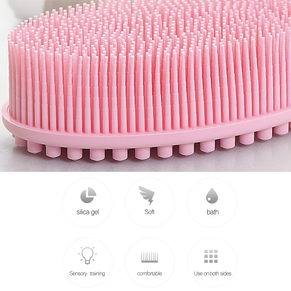 2 Pcs Bath Brush Body Scrubbers Baby Cleaning Brushes for Household